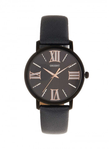 Women's Leather Strap Analog Watch