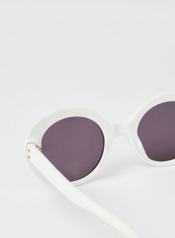 Full Rim Acetate Oval Calvin Klein Sunglasses - Lens Size: 49 mm