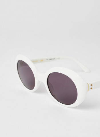 Full Rim Acetate Oval Calvin Klein Sunglasses - Lens Size: 49 mm