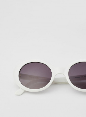 Full Rim Acetate Oval Calvin Klein Sunglasses - Lens Size: 49 mm