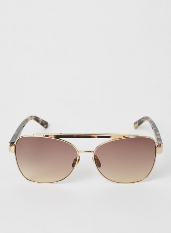 Women's Full Rim Butterfly Sunglass - Lens Size: 58 mm