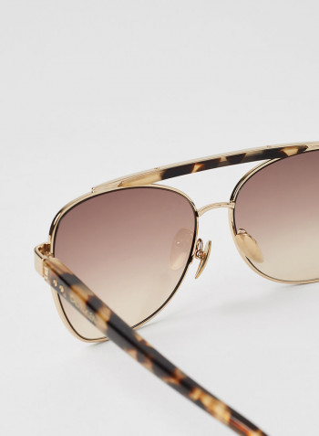 Women's Full Rim Butterfly Sunglass - Lens Size: 58 mm