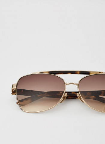 Women's Full Rim Butterfly Sunglass - Lens Size: 58 mm