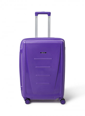 3 Piece Hardside Luggage Travel Trolley Bag Set Purple