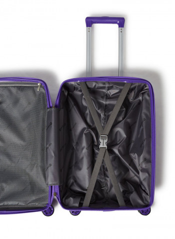 3 Piece Hardside Luggage Travel Trolley Bag Set Purple
