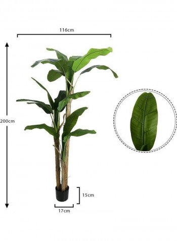 Artificial Banana Tree Green/Brown 200x116x116cm