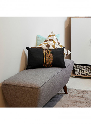 Curvy Two Seater Bench Grey/Brown