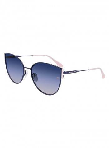 Women's Fullrim Metal Butterfly Sunglasses - Lens Size: 59 mm