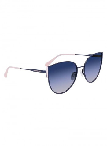 Women's Fullrim Metal Butterfly Sunglasses - Lens Size: 59 mm