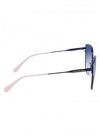 Women's Fullrim Metal Butterfly Sunglasses - Lens Size: 59 mm