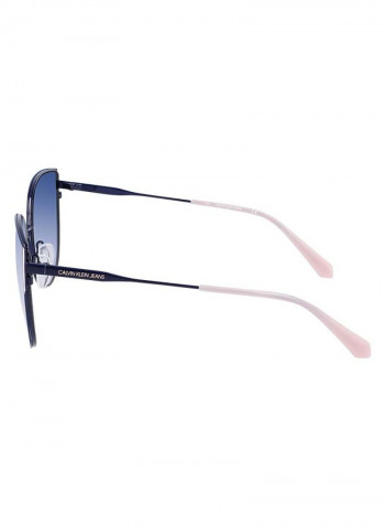 Women's Fullrim Metal Butterfly Sunglasses - Lens Size: 59 mm