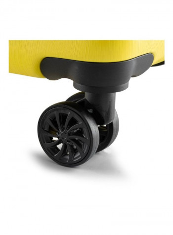 Brick Expandable 4 Spinner Wheels Hardside Luggage Trolley Yellow/White