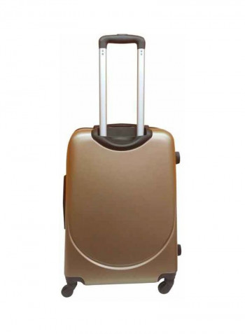 Curve Hardside 3 Piece Luggage Trolley Set Gold