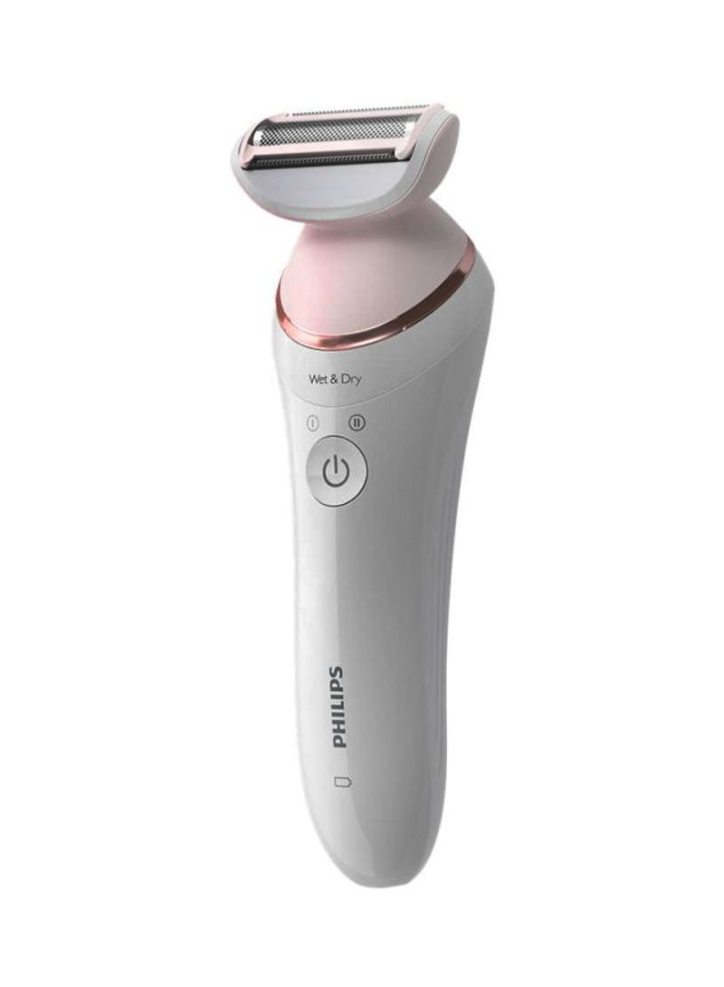 Electric Wet And Dry Epilator White/Pink
