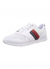 Lace-Up Leather Sneakers White/Red/Black reviews Lace-Up Leather Sneakers White/Red/Black