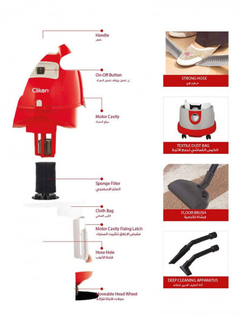 Ultra Vac Vacuum Cleaner 1900W 20 l 1900 W CK4403 Red/White