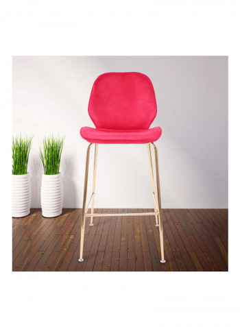 Aspen Home Bar Chair Pink/Gold 84 x 54.5 x 52cm