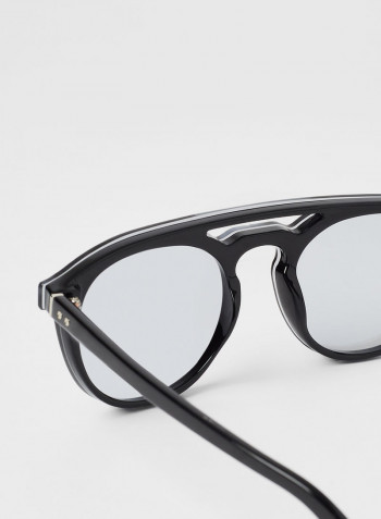 Shield Injected Round Sunglass - Lens Size: 64 mm