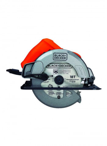 1400W Circular Saw with Bevel Angle Cutting And 18 Tooth Saw Blade CS1004-B5 Orange/Silver/Black