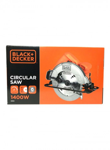 1400W Circular Saw with Bevel Angle Cutting And 18 Tooth Saw Blade CS1004-B5 Orange/Silver/Black