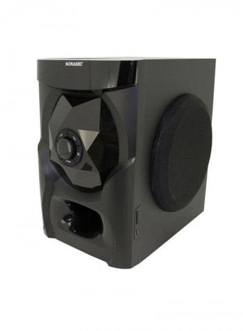 2.1ch Multimedia Bluetooth Speakers With FM Radio And Karaoke Function SHS-2105USRB Black