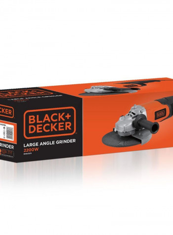 2200W Large Angle Grinder BDGL2218-B5 Orange/Black