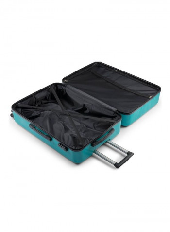 Brick Expandable 4 Spinner Wheels Hardside Luggage Trolley Green/White