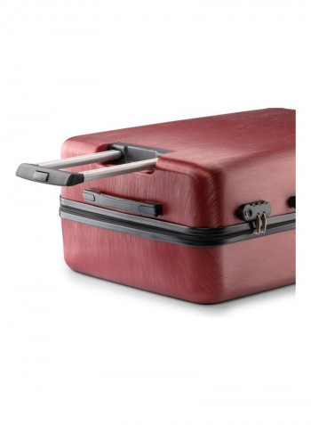 Brick Expandable 4 Spinner Wheels Hardside Luggage Trolley Red/White