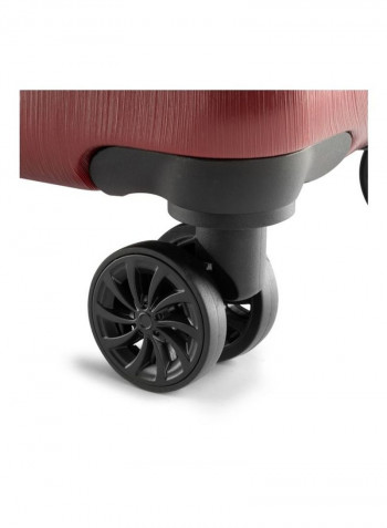 Brick Expandable 4 Spinner Wheels Hardside Luggage Trolley Red/White