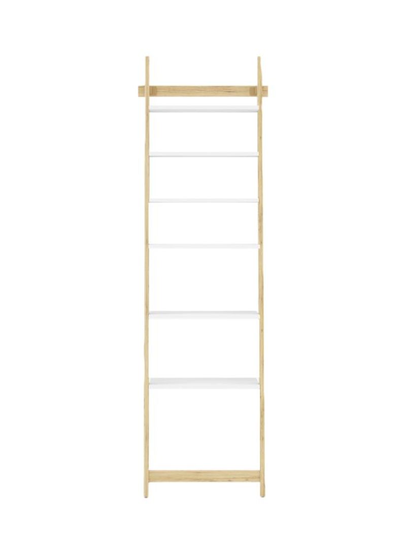 Adler 6-Tier Standing Ladder Shelf White Sonoma 55x180x35centimeter