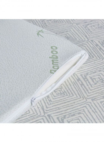 Comfort Mattress Topper Polyester White 200x200x4cm