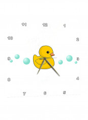Duck Printed Wall Clock Yellow/White 15 x 15inch reviews Duck Printed Wall Clock Yellow/White 15 x 15inch