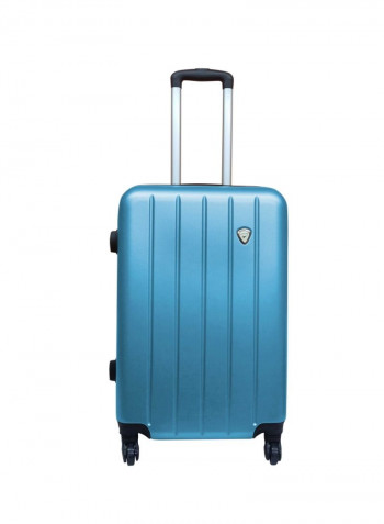 Lineage 2 Hardside 3 Piece Luggage Trolley Set Sky Blue/Silver