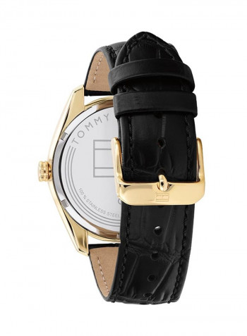 Men's Leather Analog Watch-1710428