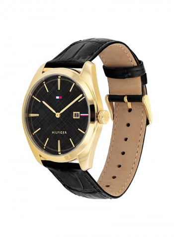 Men's Leather Analog Watch-1710428