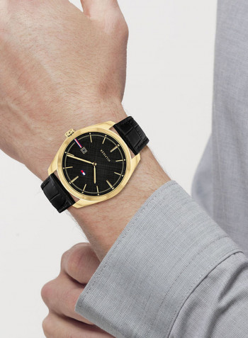 Men's Leather Analog Watch-1710428