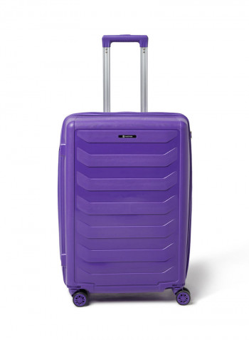 3 Piece Hardside Luggage Travel Trolley Bag Set Purple