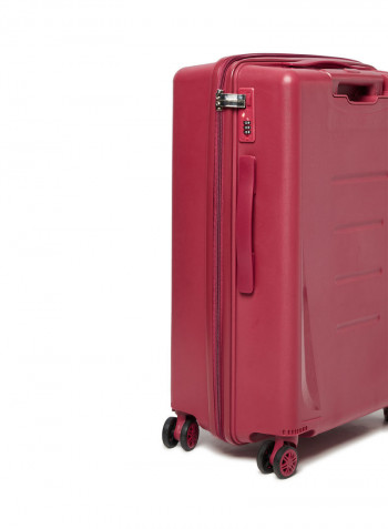 3 Piece Hardside Luggage Travel Trolley Bag Set Red