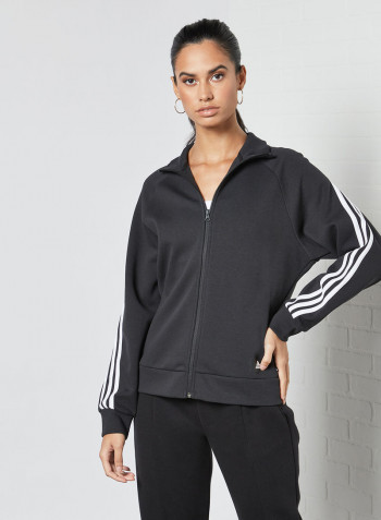 Future Icons 3-Stripes Track Jacket أسود/ أبيض