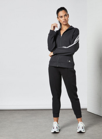 Future Icons 3-Stripes Track Jacket أسود/ أبيض