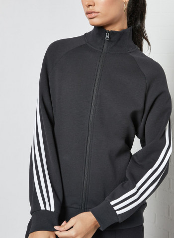 Future Icons 3-Stripes Track Jacket أسود/ أبيض