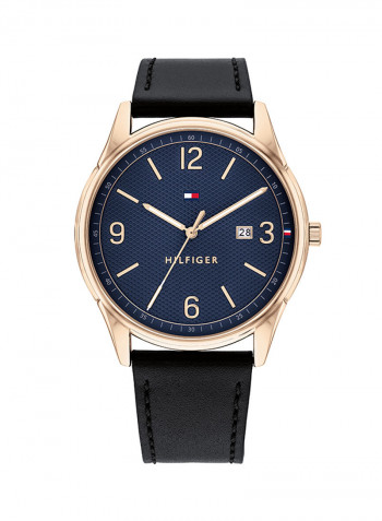 Men's Leather Analog Watch-1791815