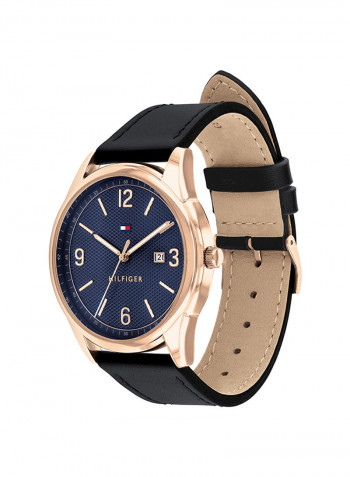 Men's Leather Analog Watch-1791815