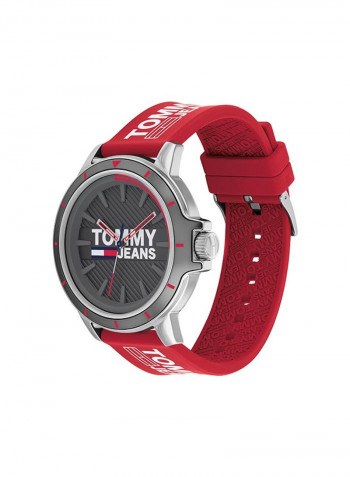 Men's Silicone Analog Watch-1791826