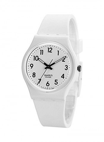 Women's Analog Wrist Watch with Silicone Strap