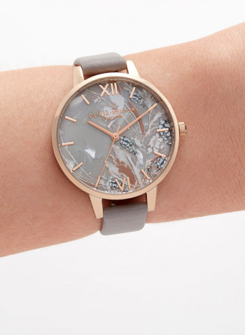 Women's Leather Analog Wrist Watch OB16VM37