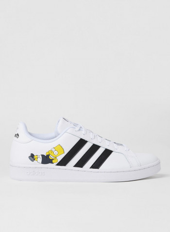 Grand Court Simpsons Sneakers White/Black