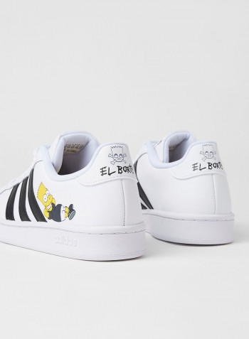 Grand Court Simpsons Sneakers White/Black