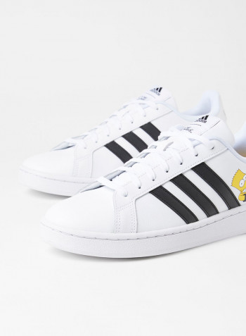 Grand Court Simpsons Sneakers White/Black