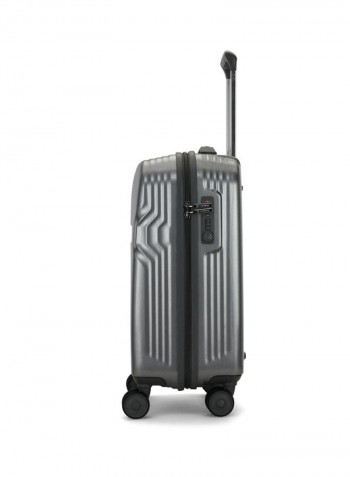 Insignia 4-Wheel Hardside Check In Luggage Trolley Silver/Black